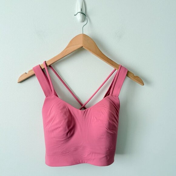 Lululemon Like a Cloud Bra Long Line *Light Support, B/C Cup Pink Blossom - Picture 3 of 4